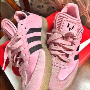 Adidas Pink samba messi shoes
